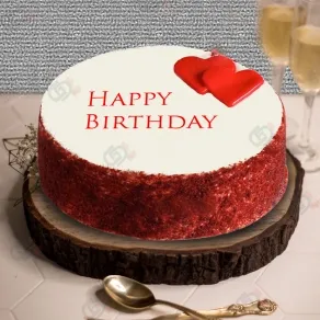 Happy Birthday Red Velvet Cake