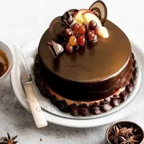 Chocolate with Fruit Cake